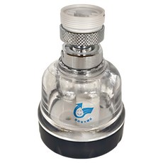 Water More 水摩爾 水晶透明水花轉換器升級銅製電鍍萬向轉接頭 高級款, 4個