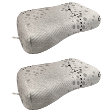 LooCa 能量正側睡HT乳膠枕頭, 石墨烯, 2個