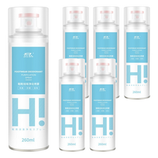 銀離子鞋襪除臭噴霧, 260ml, 6瓶