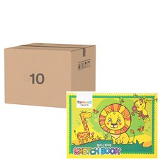 Tamsaa 兒童素描本 款式隨機, B4, 20張, 10本