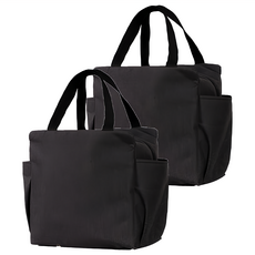 BangJiaShi 幫家適 日式拉鍊保溫包, 大(25 x 13 x 25cm), 黑色, 2個