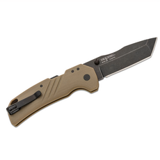 美國Cold Steel冷鋼 engage 劍型折刀，atlas鎖定，4116鋼棕色柄，3吋刀刃，輕量便攜, 1個