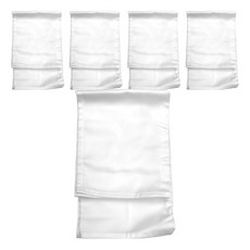 LIFE 來福牌 五枚緞口布 40 x 40cm, 1包, 5條, 白色