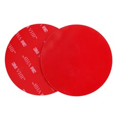 spider loc 強力圓形雙面膠帶, 透明, 2個