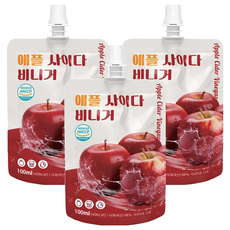CHEONNYEON MEEIN 千年味人 蘋果醋飲 100ml 獨立包裝 方便攜帶 享受健康美味, 3包
