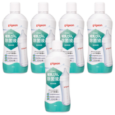 pigeon 貝親 嬰兒奶瓶消毒液, 1L, 5瓶