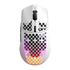 steelseries 賽睿 Aerox 3 Snow 超輕量無線滑鼠, 雪白色