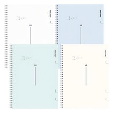 moong9 分格數學練習本, 4本, 顏色隨機