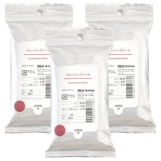 MUJI 無印良品 攜帶用卸妝巾, 12入, 3包