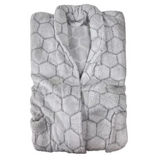 LIFE 來福牌 時煙墨色浴袍 - 石墨烯(本白) 身長110CM, 83%棉, 台灣製造, 1件