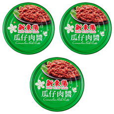 新東陽 瓜仔肉醬 添加香脆瓜仔肉 肉質Q軟、香而不膩 古法慢火燉滷製成 無防腐劑味精, 160g, 3罐