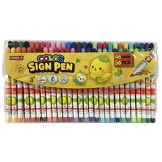 DONG-A 小黃雞彩色筆 46色 56入, 1個, 混色