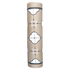 半島良品 5.0科技皮吸水防油地墊 長款, NP 咖啡花磚, 1個