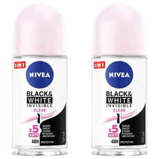 NIVEA 妮維雅 止汗爽身乳液 無印乾爽 滾珠瓶, 50ml, 2瓶