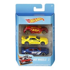 Hot WHeeLs 風火輪 玩具車3件組, 款式隨機, 1盒