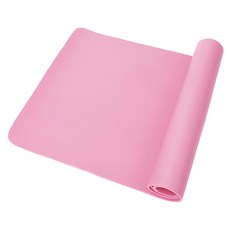 咪咪購物 8mm加大加厚瑜珈墊 附網袋綁袋套組 少女粉 1組