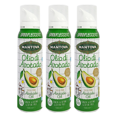 MANTOVA 酪梨油噴霧, 100%純酪梨油, 無麩質, 兒童適用, 100ml, 3瓶