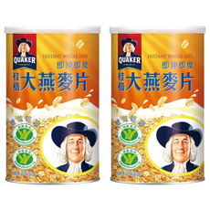 QUAKER 桂格 大燕麥片, 700g, 2罐
