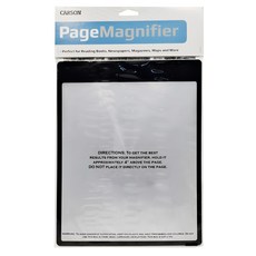 CARSON 卡薾紳 Sheet 軟式書頁放大鏡 (2x)，光學級鏡片, CAAD20, 1個