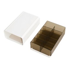 樂邦 抽屜式分隔收納盒 內衣褲收納盒 衣物收納盒 10格, 12 x 24 x 31.4cm, 1個