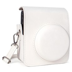 拍立得相機合身收納保護皮套 mini40適用 白色, 單一商品, 1個