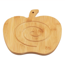 貝印 Kai 竹鍋墊(蘋果) 天然竹製隔熱墊 廚房用品, 1個