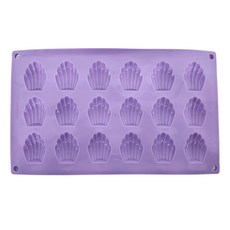 AHA 一法 小貝殼模 小瑪德蓮, 食品級矽膠, 耐熱攝氏 230 度, 耐冷負 40 度, 宜製冰模/巧克力模/蛋糕模, 295 x 175 x 12mm, 1個