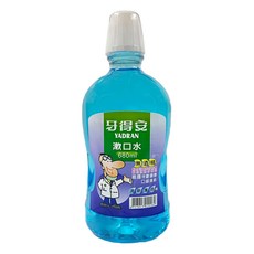 牙得安 薄荷殺菌漱口水, 680ml, 1瓶