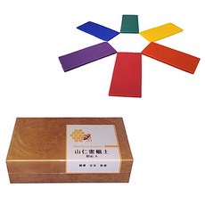 山仁 天然蜜蠟土 艷彩A 6色組, 1盒