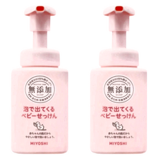 MIYOSHI 無添加嬰兒泡沫沐浴乳 250ml 嬰兒適用 100% 純皂, 2瓶