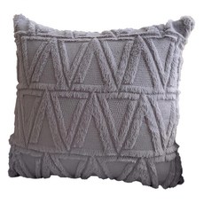 波希米亞 三角幾何純色抱枕套