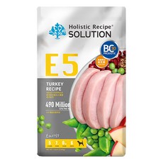Holistic Recipe SOLUTION 耐吉斯 成犬配方無穀乾飼料, E5 好蛋白火雞餐, 2.04kg, 1袋