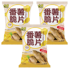 Pop-Smile 卡滋 蕃薯脆片 原味, 70g, 採用台灣在地黃金薯, 3包