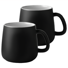 消光馬克杯, 質感黑, 2個