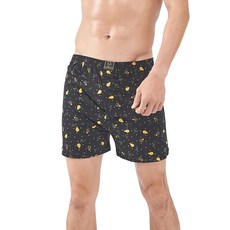 LIUKOO 煙斗燈泡彈性平口褲 L 黑色