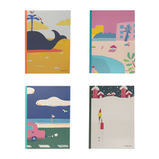 KOKUYO 國譽 插畫家系列 筆記本 Set 4本, 多色, B5, 1組