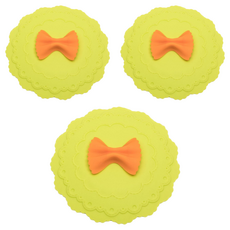 Beatrice 碧翠絲 矽膠防塵杯蓋 密封性良好 防漏 PVC禮盒裝, 11.5 cm, 綠底+蝴蝶麵, 3個