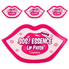 BERRISOM SOS 精華唇膜套組，高度貼合水凝膠唇膜，特大尺寸幫助唇周護理，提供高保濕營養，帶有甜美桃子香, 30片, 4盒