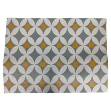 復古花紋PVC抹淨地墊 180 x 140cm 浮光掠影 防滑防水 易清潔, 1個