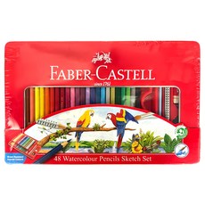 FABER-CASTELL 輝柏 水彩色鉛筆 115939, 48色, 1組
