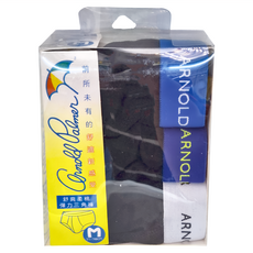 Arnold Palmer 雨傘牌 盒裝三角褲 三件組 M 男士內褲, 黑