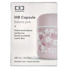 monbento 不銹鋼燜燒罐 MB Capsule, 夢幻粉櫻, 280ml, 1個