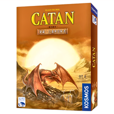 SWAN PANASIA 新天鵝堡 桌遊 Catan: Treasures Dragons & Explorers Set, 卡坦島 寶藏 巨龍與冒險者擴充 棕色, 1盒