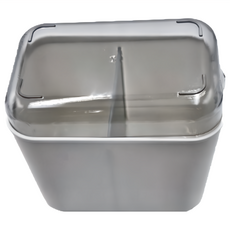 多功能筷子瀝水分格收納盒，白色, 1個