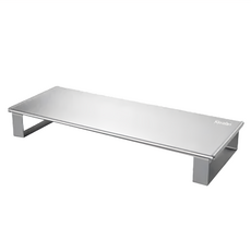 LIHIT LAB. 螢幕增高架 59 x 25 x 10cm 改善坐姿 擴充桌面空間, 銀色, 1個