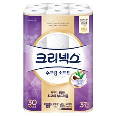 Kleenex 舒潔 特級棉柔 三層捲筒衛生紙, 30m, 30捲, 1袋