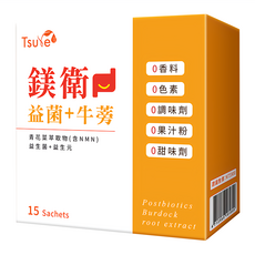 Tsuie 日濢 鎂衛 益菌 + 牛蒡, 15包, 2g, 1盒