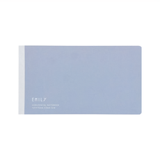 KING JIM EMILy 橫向筆記本, 164 x 92 x 6mm, 灰藍色, 1本
