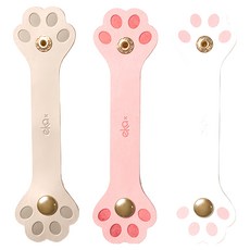 ekax 造型壓扣整線器 Set 3 PU皮革, 肉球, 1組