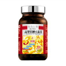 TAIYEN 台塩生技 高單位納豆素膠囊 60顆 含納豆激酶3700FU, 595mg, 1罐